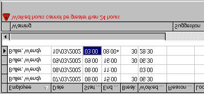Using PayGlobal Explorer Greater than 24 hours worked In the example below, PayGlobal Explorer warns the user that the time band duration is greater than twenty-four hours.
