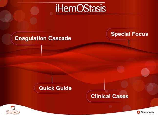 ihemostasis and Haemoscore - Stago Apps for ipad and Android 5 Stago are pleased to announce the release of our block buster applications ihemostasis and Haemoscore.