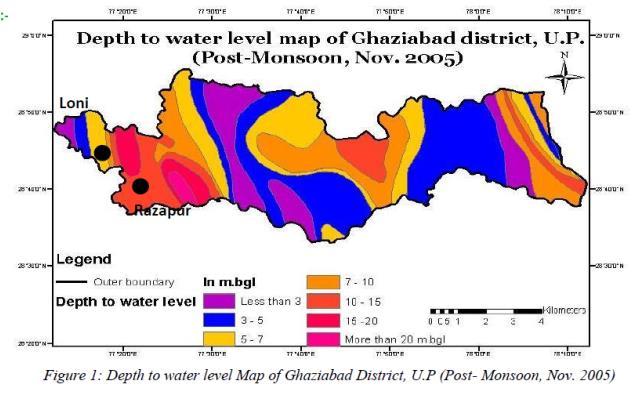 The groundwater occurs under unconfined condition in shallow aquifers whereas it is under unconfined condition in the deeper aquifers more than 60m depths.