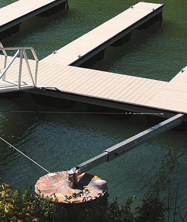 There are four general forms of cable anchoring: dock to shore, dead weights, self-adjusting and combination.