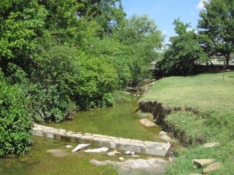 Mullins Branch Upstream Section Before Restoration Infrastructure
