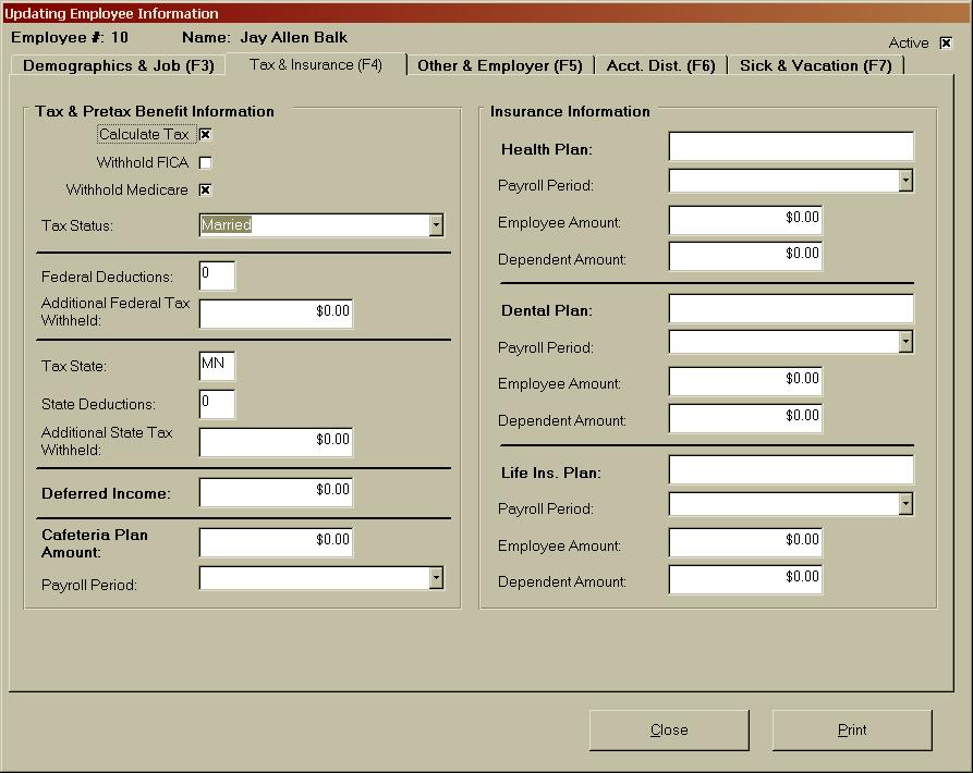 CTAS User Manual 1-16 Setting Up Your CTAS System: Payroll System (continued) 2.