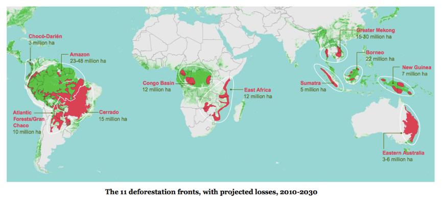 Forest Conservation and Sustainable Use What is Deforestation Front? What about future of natural forest loss?