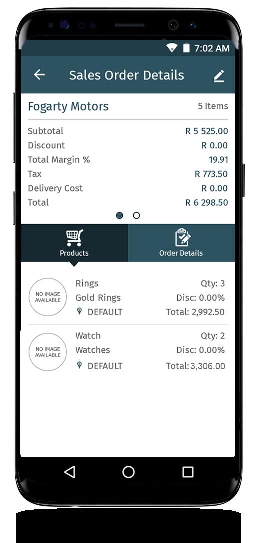 The functionality is ever expanding and includes Performance Dashboards, Customer and Inventory Enquiries as well as Sales Orders and Quotes with the ability for Customers to "Sign to