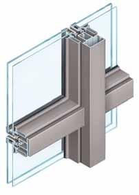 series of traditional frame profiles for 6 to 10- mm single glass, 9 to 15-mm laminated glass, or 19 to 26-mm double glazing, is completed by a thermal-break frame profile for 24 to 31-mm glazing.