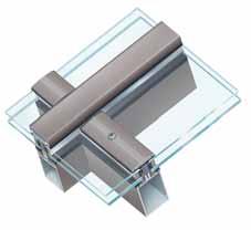 Glass roof UNIVERS mm STRUCTURE The Glass Roof Concept The construction of glass roofs is possible thanks to the use of a specific transom capping pressure plate accepting glazing up to 48 mm (façade