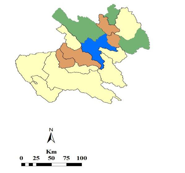 Impacts of Climate Change on Water Resources in Diyala River Basin, Iraq 1067 Per capita blue water (m 3 /capita year) Fig.