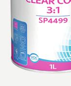 The tough and durable SP4099 MS Clear Coat 2:1 combines excellent OEM gloss, flow and levelling with ease of application and good polishing properties.