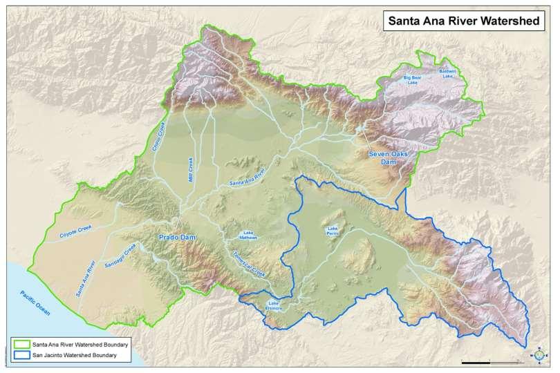The Orange County groundwater basin lies