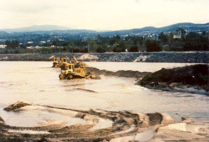 Prior to the early 1990s, a large sand dike