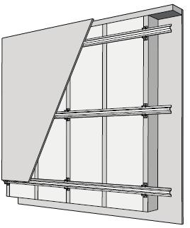 WALL INSTALLATION GUIDE INSTALLATION NOTES Resilmount A237R shall not exceed 48 on center Spacing between hat channels shall not exceed 24 Fasten the Resilmount A237R to the substrate with a fastener