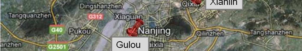 5 samples were collected from three areas: the Xianlin and Gulou campuses of Nanjing University and the Pukou campus of the Nanjing University of Information Science & Technology.
