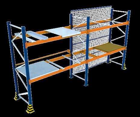 mm) Rack system for heavy and bulky goods (height 6,500 mm,