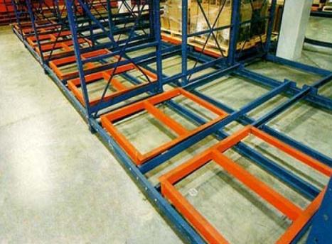 structure to be able to select the 1 st or 2 nd pallet. Storage density increases approximately 30% versus traditional Selective Style Racking.