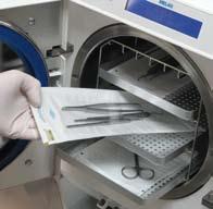 TIP: Let the sterilisation pouches dry and cool off in the chamber of the auto/ Chemiclave before removing them.