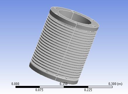2.2MODELLING PROCEDURE FOR THE RECTANGULAR PIN FINNED CYLINDER: Software used: Creo parametric 3.