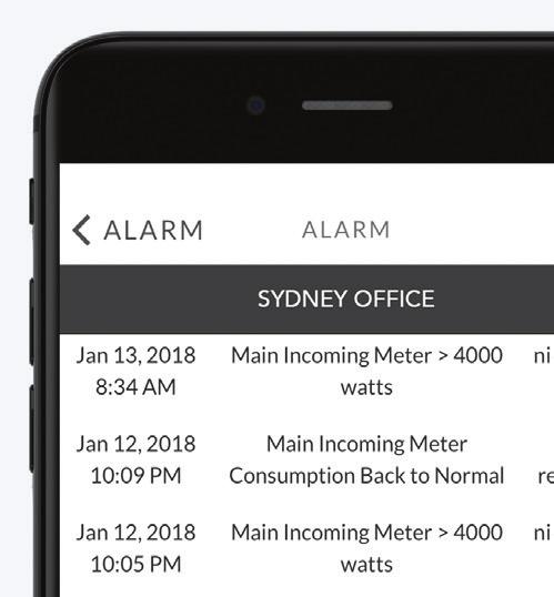 Users can be notified of new metering alarms in three ways: Appear and be displayed in