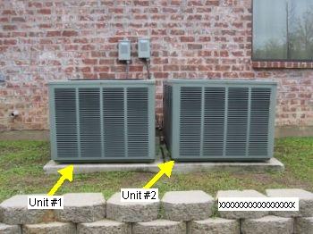 500 JaneJohn Rd., Houston, T AC compressors AC Compressor 8. Air Supply 9. Registers 10. Filters AC compressor not level.