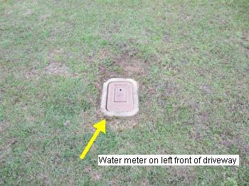 500 JaneJohn Rd., Houston, T 8. Water Pressure Water meter located in front of property Water pressure appeared adequate at time of inspection. 9.