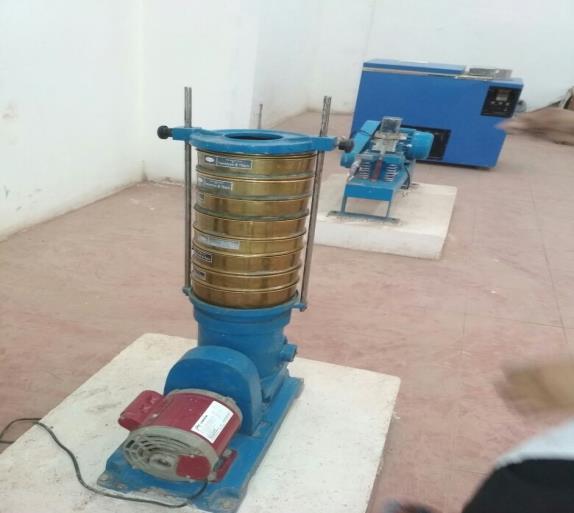 Sieving is done for fifteen minutes and weight retained on each IS sieve is found.