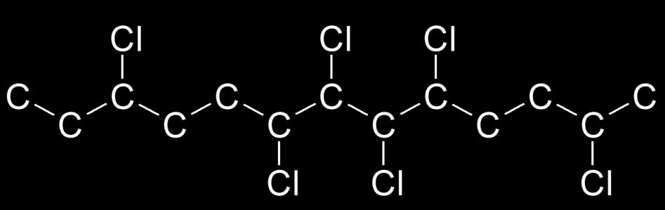 Chlorinated Paraffins C n H 2n+2 + mcl 2 C n H 2n+2-m Cl m + mhcl C 6 C 38 Paraffin Mixture Molecule chlorine Chlorinated paraffin mixture Congener group (450): C n Cl m Category Abbr.