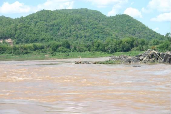 Mekong river upstream of