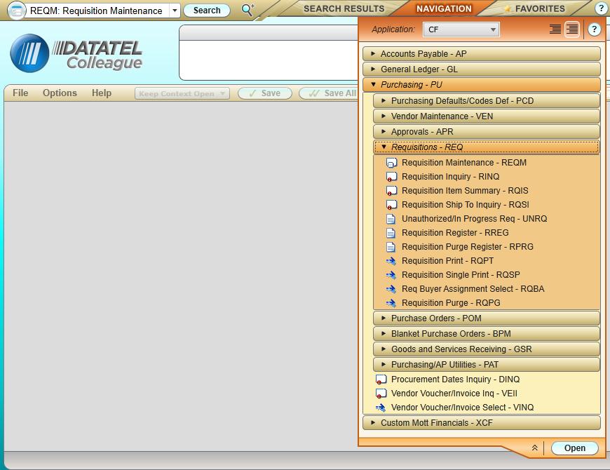 HOW TO CREATE A REQUISITION Issue Date: 03/24/2011 Revision: 02/06/2013 (2) 1. Login to Datatel.