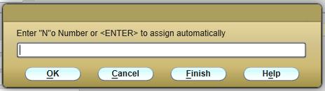 If you are entering a new requisition, enter A for add and click OK.