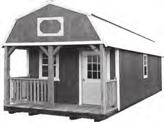 , ED & TREATED - SAME PRICE! ADD 6% FOR Z- SIDE LOFTED CABIN SIDE CABIN LOFTED BARN CABIN BARN CABIN 8 x 12 $2,770 $128.24 $102.59 8 x 12 $3,080 $142.59 $114.07 8 x 12 $3,320 $153.70 $122.