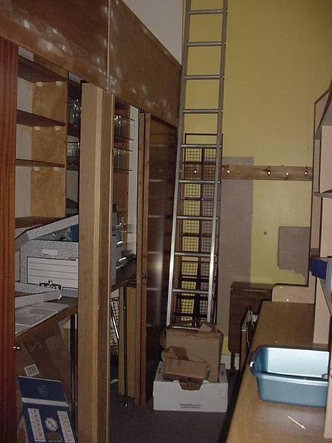 Store room off central room (yellow painted room) DESCRIPTION CONDITION ACTION REQUIRED Ceilings: Dated Walls: Floors: Carpets Joinery: