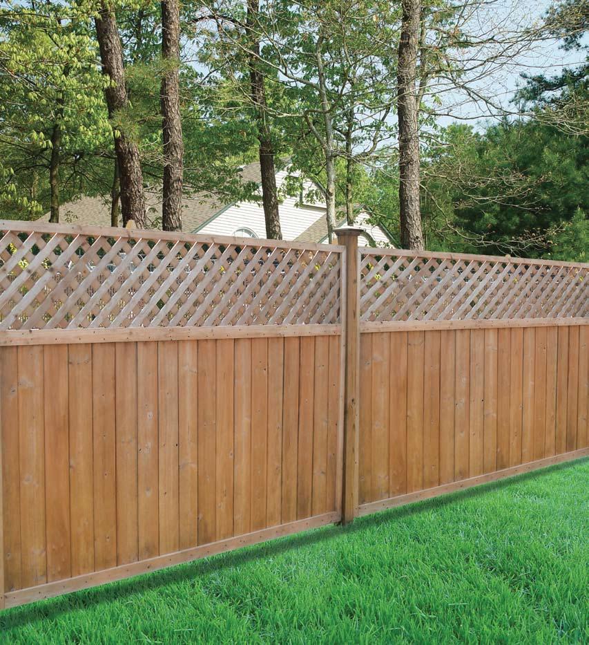 Classic Durable Stainable Wood Fencing Our natural wood fences are made from only the highest grade lumber.