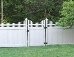 We offer our PVC fences in 4 colors, white, gray, brown/clay and tan.