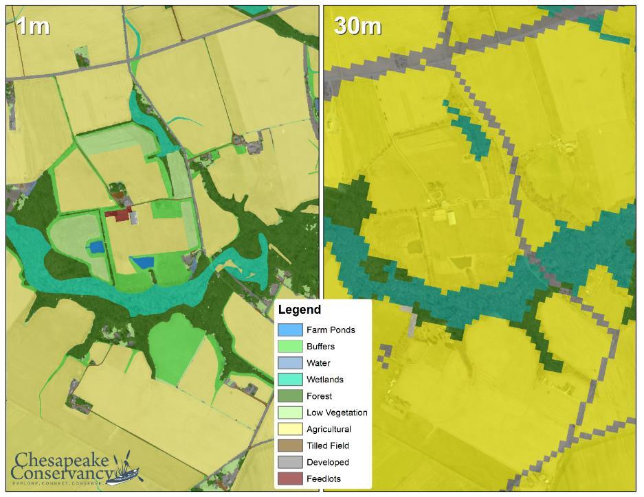 Chesapeake Bay Watershed Land Cover and Land Use Data Spatial Resolution Improved 1