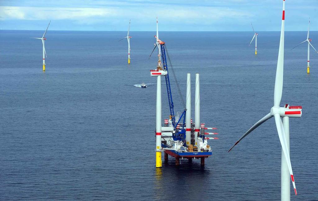 ... AND AT SEA Wind farms at sea are the key to a successful energy transition.