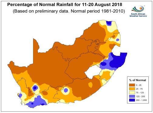 2. WEATHER ADVISORY ON THE 2017/2018 SUMMER SEASON, July 2018 Figure 1 Figure 2 Figure 3 Figure 4 In June, rainfall received was below normal rainfall over most parts of the