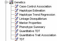 SAS Genetic Marker Solution Statistical Genetics (Association Studies): Test for Hardy-Weinberg Equilibrium and other marker properties available in 'Marker Properties'.