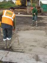 Concreting using a slip-form paver There are several obstacles in using this