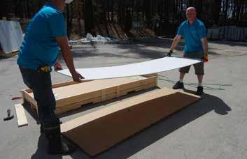 How To Handle Curava Panels When handling Curava panels it is very important to NEVER carry them flat.