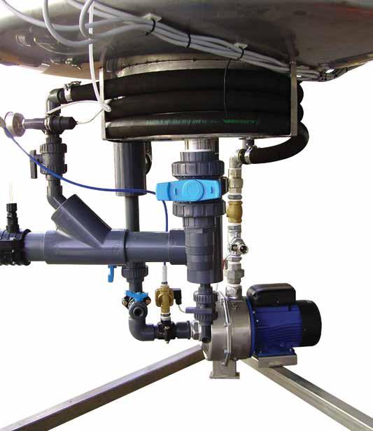 The removal is achieved by dissolving air in the water or waste water under pressure and then releasing the air at atmospheric pressure in a flotation tank or basin.