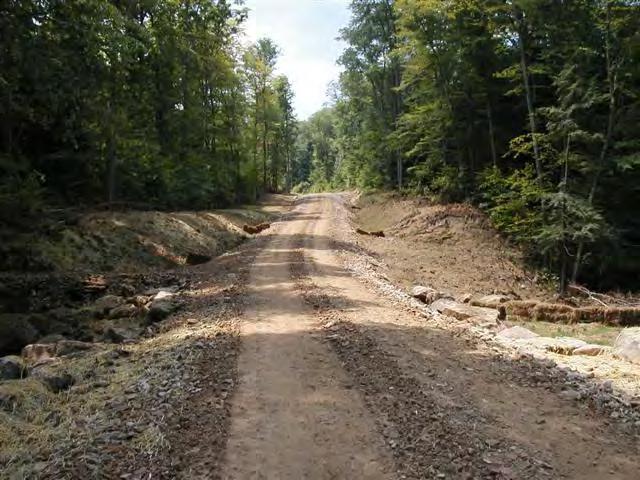 Haul Roads Runoff should be directed off the
