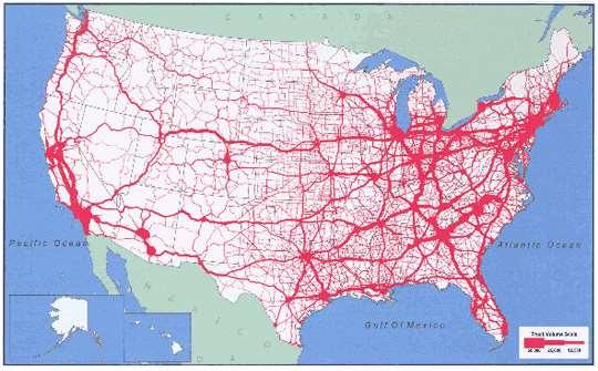 U.S. Roadway Infrastructure 2,674,821 miles paved 1,417,901 miles