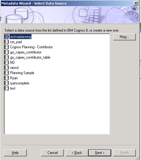 Integrating TM1 and IBM Cognos 8 BI 12 Provide a name and optionally a description of the connection, and