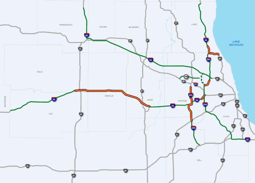 Tollway contracts I-88 IL 251 to IL 56 I-355 Army Trail to I-55 Mary-Nora