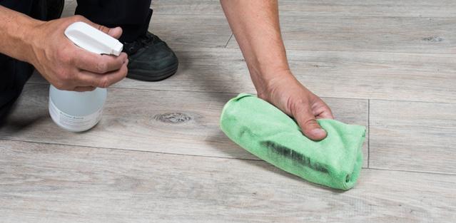 occurring. Vinyl flooring can be slippery when wet. If the use of a neutral detergent is necessary then follow the rules and mixing proportion quantities of the manufacturer.