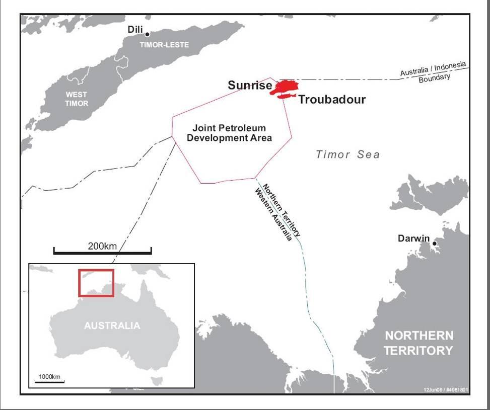 Sunrise: approaching theme select Key milestones delivered Final evaluation of DLNG and FLNG underway by JVPs Contingent resource volume agreed by JVPs