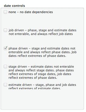 Date Controls There is a setting that allows for date controls to be applied.