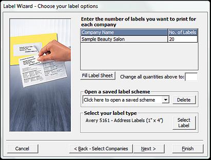 LABEL MERGE Quickly create client and return labels based on any information fields you have in Client Track.