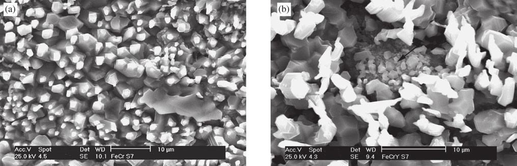 Vol. 5, No. 3, 2002 Microstructural Characterization of Reaction Products on Iron Based Alloys Exposed to H 2 S Atmospheres at High Temperatures 351 Figure 2.