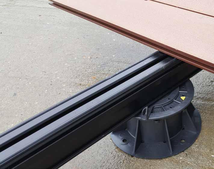 floors for the terrace environment with the complete Kinley Raaft system