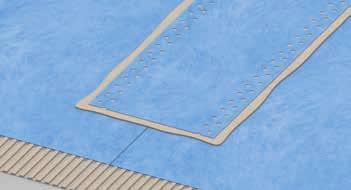 Flexible adhesive Sealing film Flexible adhesive Tile covering Screed Important information Lay the tiles on the sealing film in the usual professional manner.